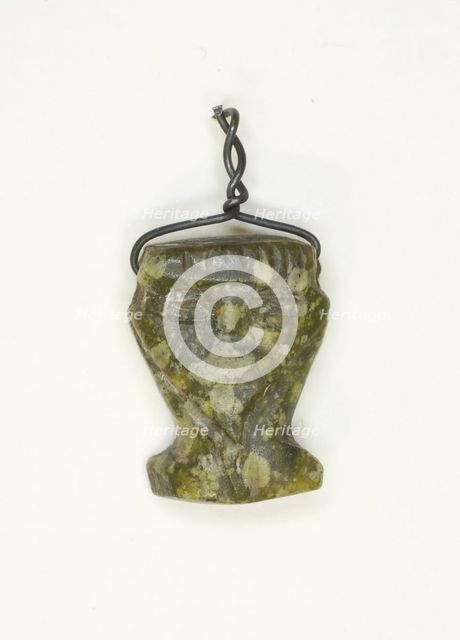Amulet of the Goddess Hathor (?), Egypt, New Kingdom-Late Period (about 1550-332 BCE). Creator: Unknown.