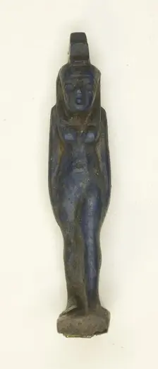Amulet of the Goddess Isis, Egypt, Late Period-Ptolemaic Period (7th-1st century BCE). Creator: Unknown