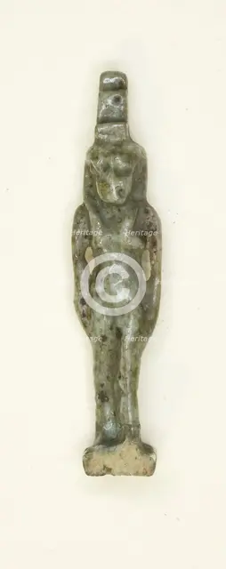 Amulet of the Goddess Isis, Egypt, Late Period-Ptolemaic Period (7th-1st century BCE). Creator: Unknown.