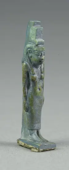 Amulet of the Goddess Isis, Egypt, Third Intermediate Period, Dynasty 21-25 (1070-656 BCE). Creator: Unknown