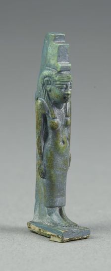 Amulet of the Goddess Isis, Egypt, Third Intermediate Period, Dynasty 21-25 (1070-656 BCE). Creator: Unknown