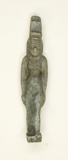 Amulet of the Goddess Isis, Egypt, Third Intermediate Period, Dynasty 21-25 (1070-656 BCE). Creator: Unknown