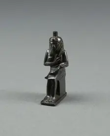 Amulet of the Goddess Isis Nursing the God Horus, Egypt, Third Intermediate Period, Dynasty 25... Creator: Unknown