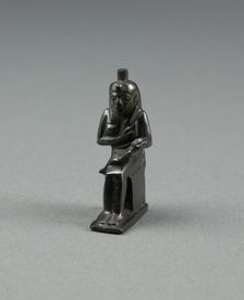 Amulet of the Goddess Isis Nursing the God Horus, Egypt, Third Intermediate Period, Dynasty 25... Creator: Unknown
