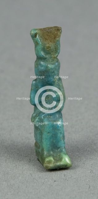 Amulet of the Goddess Isis with Horus as a Child, Egypt, Late Period-Ptolemaic Period (7th-1st... Creator: Unknown.