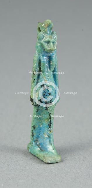 Amulet of the Goddess Sekhmet, Egypt, New Kingdom-Third Intermediate Period (abt 1050-664 BCE). Creator: Unknown.