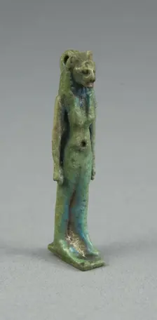 Amulet of the Goddess Sekhmet, Egypt, New Kingdom-Third Intermediate Period (about 1550-664 BCE). Creator: Unknown