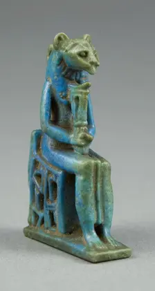 Amulet of the Goddess Sekhmet, Egypt, Third Intermediate Period (about 1069-664 BCE). Creator: Unknown
