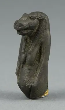 Amulet of the Goddess Tawaret (Toeris), Egypt, Third Intermediate Period, Dynasty 21-25 (1070-656... Creator: Unknown
