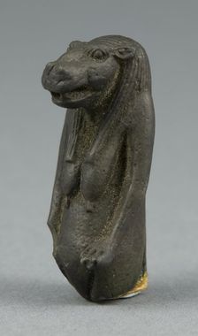 Amulet of the Goddess Tawaret (Toeris), Egypt, Third Intermediate Period, Dynasty 21-25 (1070-656... Creator: Unknown