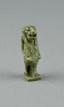 Amulet of the Goddess Tawaret (Toeris), Egypt, Third Intermediate Period, Dynasty 21-25 (1070-656... Creator: Unknown
