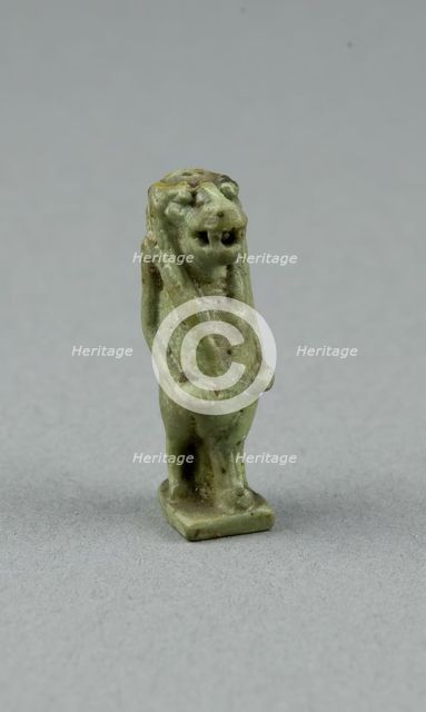 Amulet of the Goddess Tawaret (Toeris), Egypt, Third Intermediate Period, Dynasty 21-25 (1070-656... Creator: Unknown.