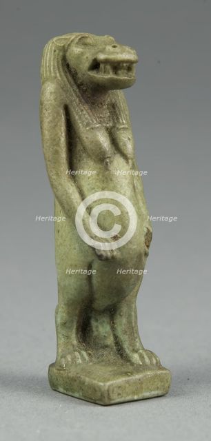 Amulet of the Goddess Tawaret (Toeris), Egypt, Third Intermediate Period, Dynasty 21-25 (1070-656 BC Creator: Unknown.