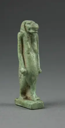 Amulet of the Goddess Tawaret (Toeris), Egypt, Third Intermediate Period, Dynasty 21-25 (1070-656... Creator: Unknown