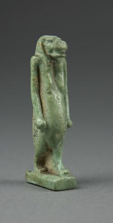 Amulet of the Goddess Tawaret (Toeris), Egypt, Third Intermediate Period, Dynasty 21-25 (1070-656... Creator: Unknown