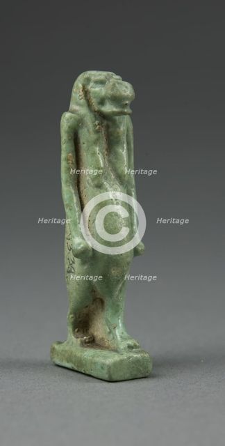Amulet of the Goddess Tawaret (Toeris), Egypt, Third Intermediate Period, Dynasty 21-25 (1070-656... Creator: Unknown.