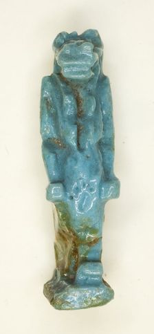 Amulet of the Goddess Tawaret (Toeris), Egypt, Third Intermediate Period, Dynasty 21-25 (1070-656... Creator: Unknown