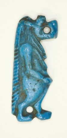 Amulet of the Goddess Tawaret (Thoeris), Egypt, New Kingdom, Dynasty 18 (about 1550-1295 BCE). Creator: Unknown