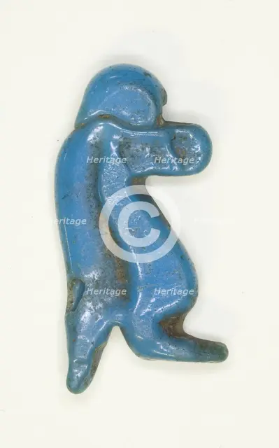 Amulet of the Goddess Tawaret (Thoeris), Egypt, New Kingdom, Dynasty 18 (about 1550-1295 BCE). Creator: Unknown.