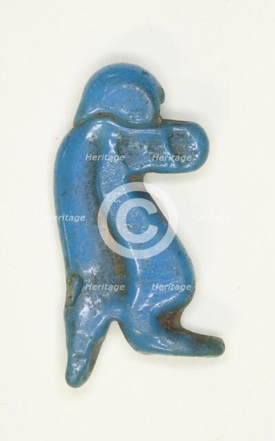 Amulet of the Goddess Tawaret (Thoeris), Egypt, New Kingdom, Dynasty 18 (about 1550-1295 BCE). Creator: Unknown.