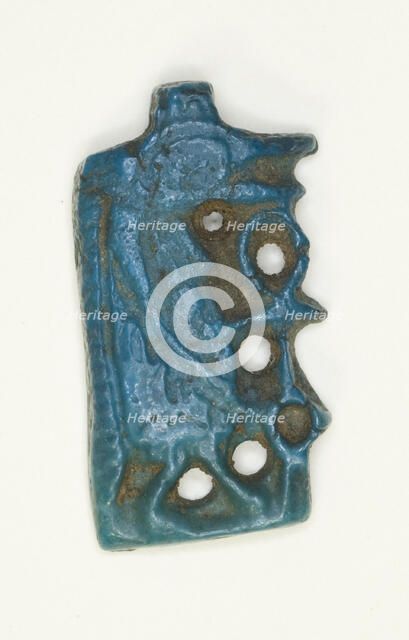 Amulet of the Goddess Tawaret (Thoeris), Egypt, New Kingdom, Dynasties 18-20 (abt 1550-1069 BCE). Creator: Unknown.