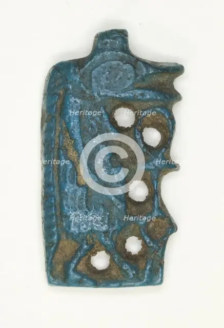 Amulet of the Goddess Tawaret (Thoeris) in Profile, Egypt, New Kingdom, Dynasties 18-20 (abt 1550... Creator: Unknown.