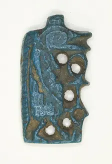 Amulet of the Goddess Tawaret (Thoeris) in Profile, Egypt, New Kingdom, Dynasties 18-20 (abt 1550... Creator: Unknown