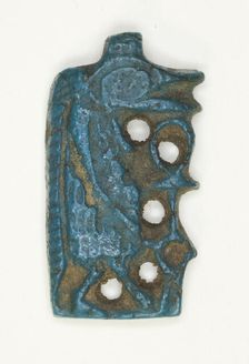 Amulet of the Goddess Tawaret (Thoeris) in Profile, Egypt, New Kingdom, Dynasties 18-20 (abt 1550... Creator: Unknown