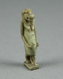 Amulet of the Goddess Taweret (Thoeris), Egypt, Third Intermediate Period-Late Period, Dynasties... Creator: Unknown