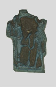 Amulet of the Gods Amun-Ra Kamutef and Horus, Egypt, Late Period-Ptolemaic Period (7th-1st cent BCE) Creator: Unknown