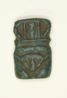 Amulet of the Head of the Goddess Hathor, Egypt, Roman Period (30 BC-395 AD). Creator: Unknown