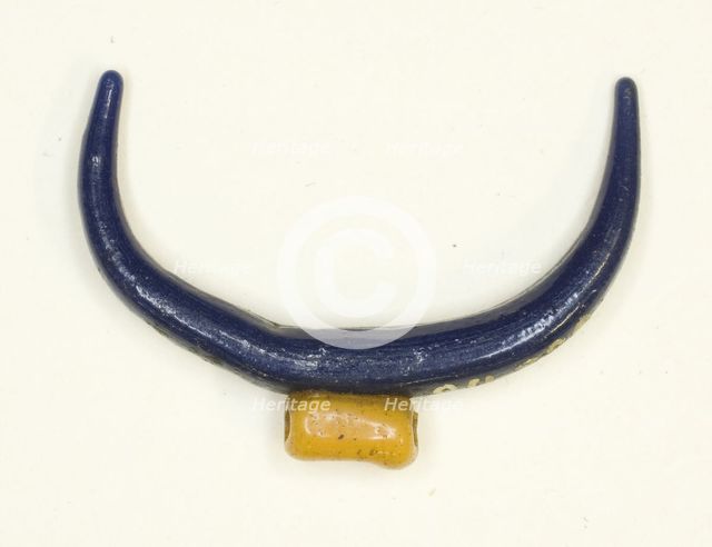 Amulet of the Lunar Crescent, Egypt, New Kingdom, Dynasty 18 (about 1300 BCE). Creator: Unknown.