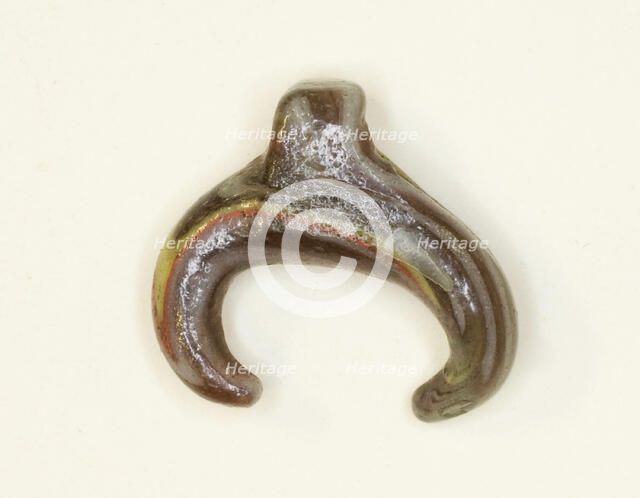 Amulet of the Lunar Crescent, Egypt, New Kingdom-Roman Period (about 16th century BCE-4th cent... Creator: Unknown.