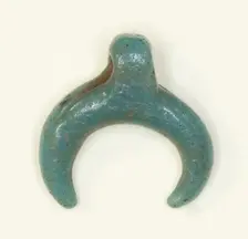 Amulet of the Lunar Crescent, Egypt, New Kingdom-Roman Period (about 16th century BCE-4th cent... Creator: Unknown