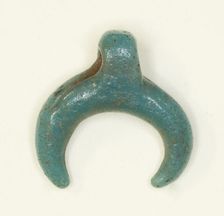 Amulet of the Lunar Crescent, Egypt, New Kingdom-Roman Period (about 16th century BCE-4th cent... Creator: Unknown