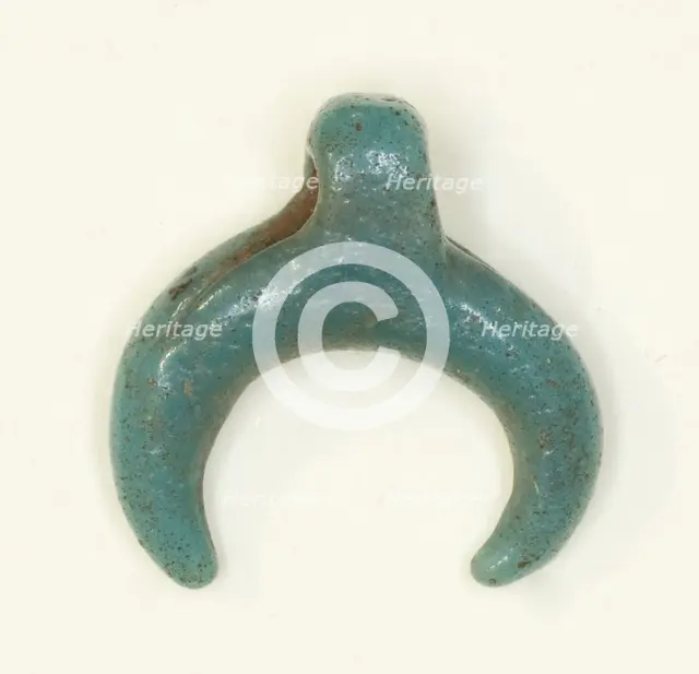Amulet of the Lunar Crescent, Egypt, New Kingdom-Roman Period (about 16th century BCE-4th cent... Creator: Unknown.