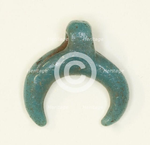 Amulet of the Lunar Crescent, Egypt, New Kingdom-Roman Period (about 16th century BCE-4th cent... Creator: Unknown.