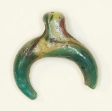Amulet of the Lunar Crescent, Egypt, New Kingdom-Roman Period (about 16th century BCE-4th cen... Creator: Unknown