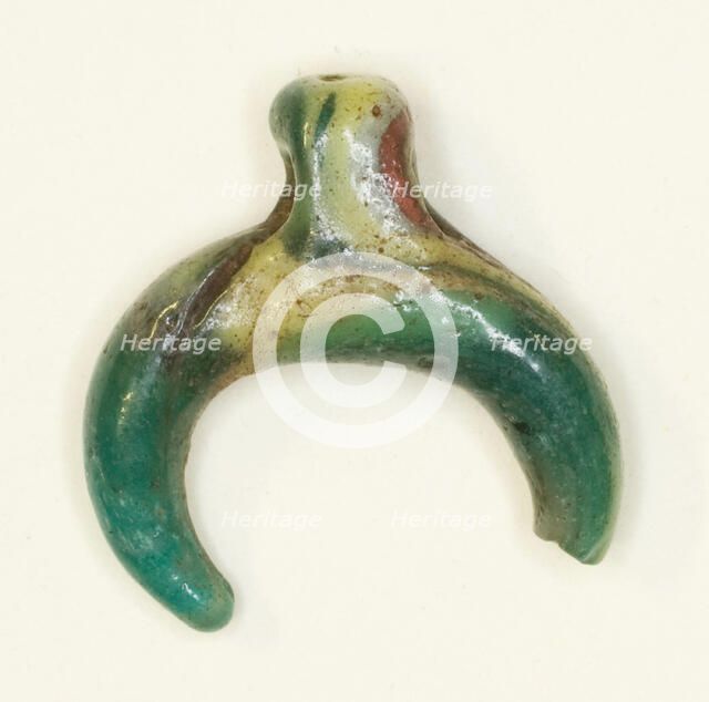 Amulet of the Lunar Crescent, Egypt, New Kingdom-Roman Period (about 16th century BCE-4th cen... Creator: Unknown.