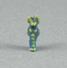 Amulet of the Mummiform God Anubis, Egypt, Late Period (664-332 BCE). Creator: Unknown