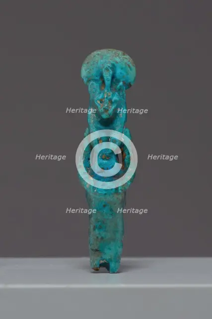 Amulet of the Seated Goddess Sekhmet, Egypt, New Kingdom-Third Intermediate Period (abt.1050... Creator: Unknown.