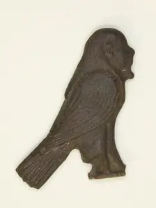 Amulet of the Soul as a Human-Headed Bird, Egypt, Late Period, Dynasty 25-30 (780-343 BCE). Creator: Unknown