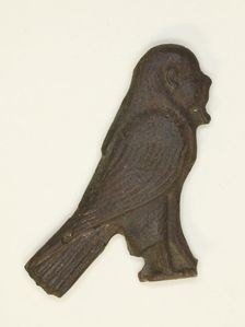 Amulet of the Soul as a Human-Headed Bird, Egypt, Late Period, Dynasty 25-30 (780-343 BCE). Creator: Unknown