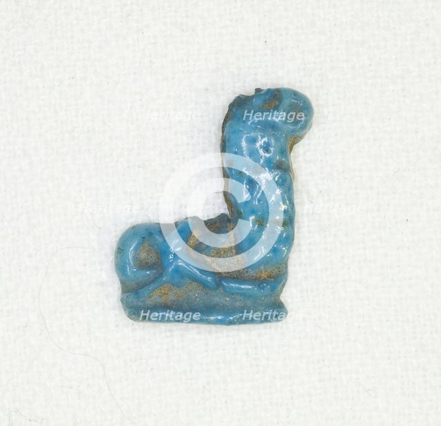 Amulet or Inlay of a Serpent, Egypt, Late Period (about 664-332 BCE). Creator: Unknown.