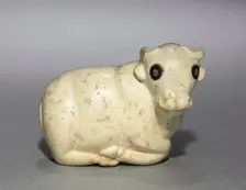 Amulet Seal in the Form of a Bull, c. 3250 BC. Creator: Unknown