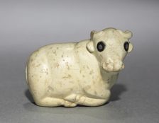 Amulet Seal in the Form of a Bull, c. 3250 BC. Creator: Unknown