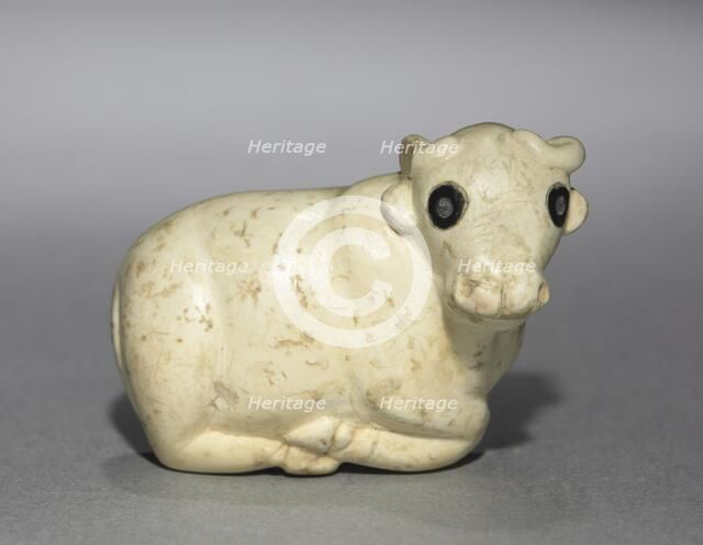 Amulet Seal in the Form of a Bull, c. 3250 BC. Creator: Unknown.