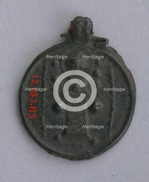 Amulet with a Military Saint, Egypt, 6th-9th century. Creator: Unknown.
