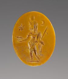 Amulet with Kronos and an Inscribed Prayer, A.D. 100-250. Creator: Unknown