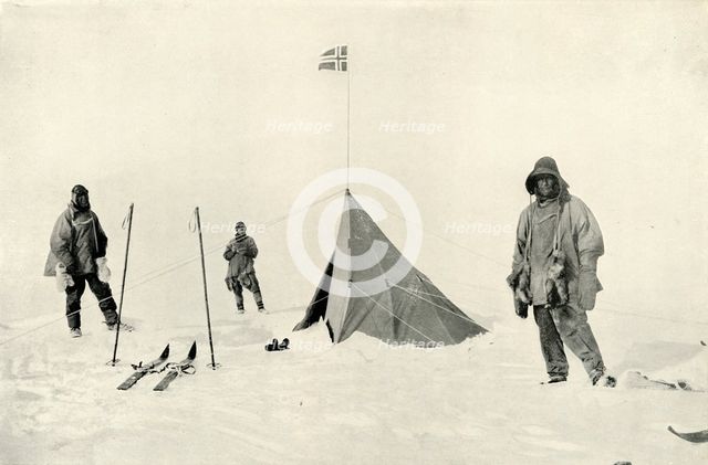 'Amundsen's Tent at the South Pole', January 1912, (1913). Artist: Henry Bowers.